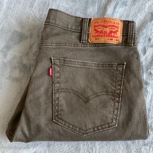Levi 511 - Men’s 38/30 Olive Green Jeans